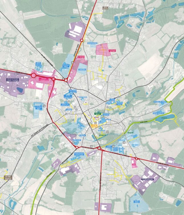 Schéma des mobilités à Baugé-en-Anjou.