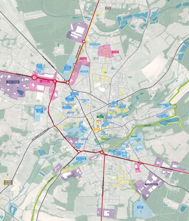 Baugé – mobilité Schéma des mobilités à Baugé-en-Anjou.