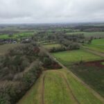 Grand-Champ – vue sur le projet de contournement routier et son insertion paysagère.