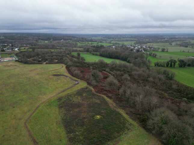 Grand-Champ – vue sur le paysage bocager depuis le projet de contournement.