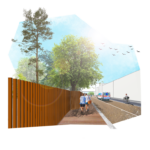 CHU - vue depuis passerelle